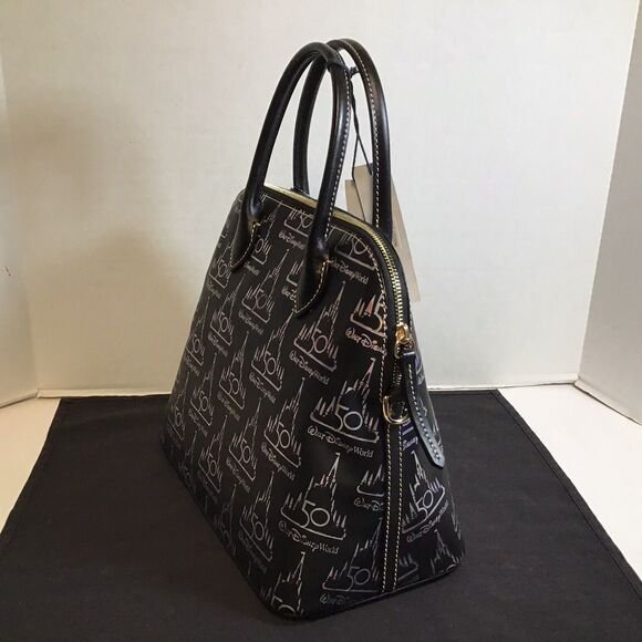 Dooney & Bourke Walt Disney World 50th Anniversary Hologram Leather Satchel NEW - Picture 4 of 7